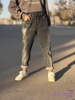 شلوار جین مام ذغالی