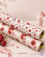 کاغذ کادو طرح عاشقانه