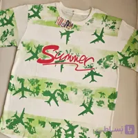 تیشرت پنبه سوپر لش پسرانه با طرح summer