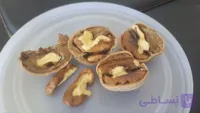 گردو تازه، خوشمزه و چرب ارگانیک و کاملا سالم