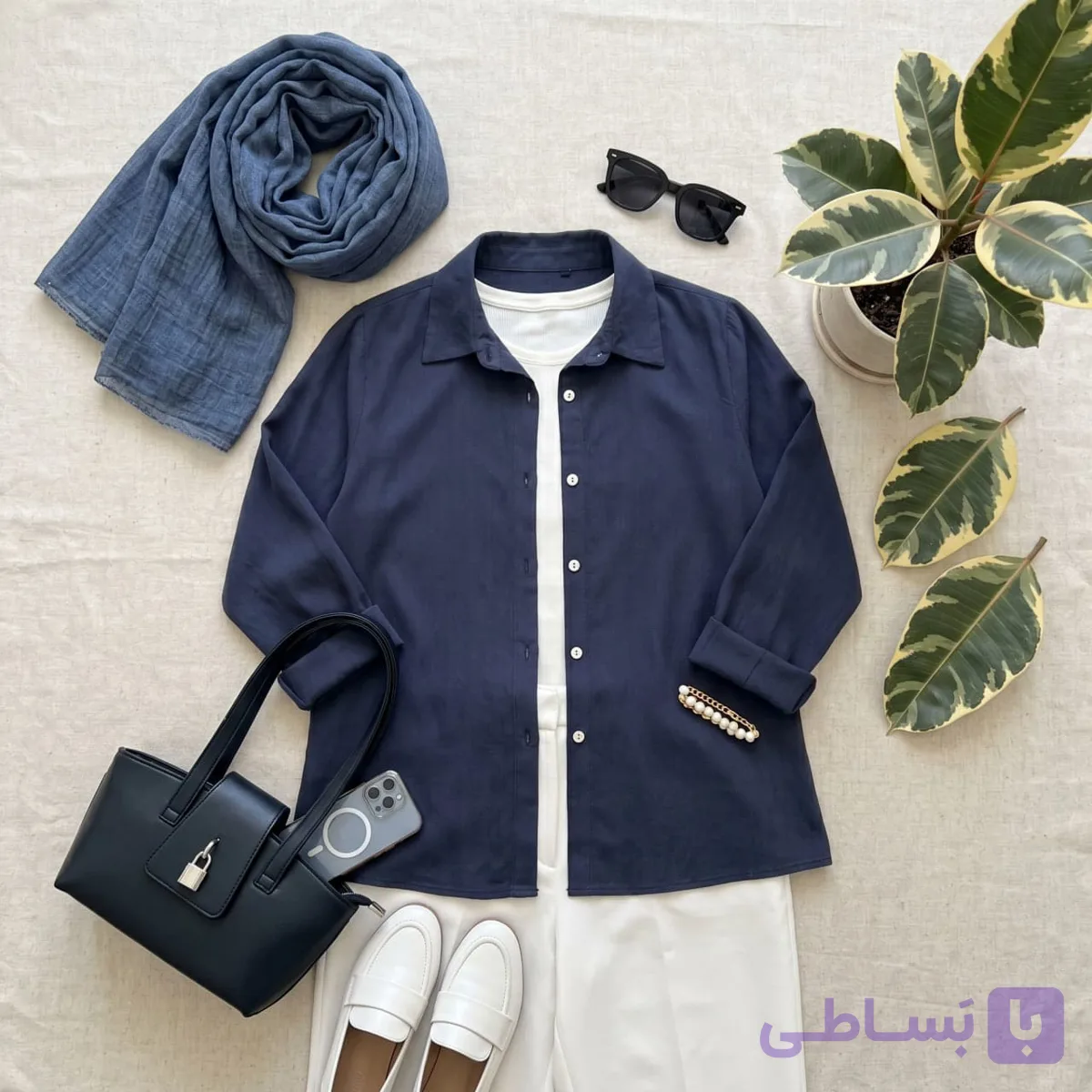 شومیز زنانه کرپ لایوسل ترک