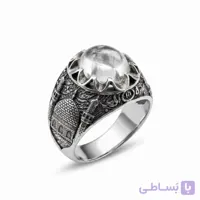 انگشتر مردانه نقره با عقیق درّ نجف مدل حرم