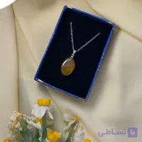 گردنبند عقیق زرد زنانه مدل نارنج