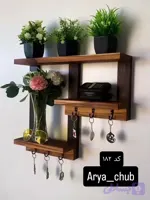 جا کلیدی دیواری چوبی مدل 182