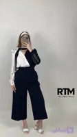 شلوار زنانه عمده مدل واید لگ مازراتی