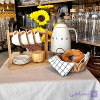 استند فنجان و نعبلکی بامبو