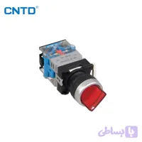 کلید فرمان دو طرف استارتی چراغ دار طرح فانالLA38-20XD33-Q3/RD220V CNTD