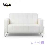 مبل دو نفره اداری انرژی مدل Energy B842 پایه آبکاری سیلور