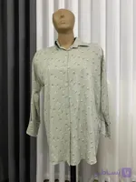 مانتو زنانه گل گچی نخی
