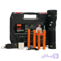 چراغ قوه پلیسی اسمال سان مدل ZY-T600 (اصلی) | برد ۱۰۰۰ متر و ۵۰۰۰ لومن | دارای قابلیت پاوربانک