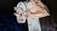 ست ۵ تکه مراقبت مو کرلی و کلاه خواب ساتن ال ایکس پینک