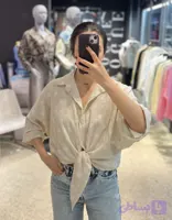 شومیز گره ای توپ توپی