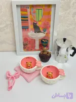 فنجان سرامیکی فانتزی طرح خرس دستساز