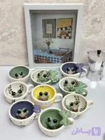 فنجان سرامیکی فانتزی طرح قورباغه دستساز