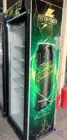 یخچال ویترینی ایستاده عرض 70سانت تک درب طرح انرژی زا پاوردرینک power drink