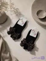 جوراب پنبه پاپیون پلنگی