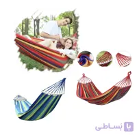تخت آویز - گهواره و ننو یک نفره چوبدار طبیعتگردی کمپینگ کوهنوردی