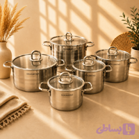 قابلمه استیل دکامند 10 پارچه