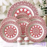 9 پارچه چینی قرمز