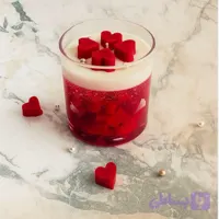 شمع دستساز شات قلب شفاف برند MER30 CANDEL مرسی کندل