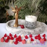 شمع دستساز ورق نقره برند MER30 CANDEL مرسی کندل