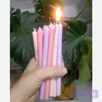 شمع دستساز قلمی 15 سانت مدل اکلیلی بسته 8 عددی، برند MER30 CANDEL مرسی کندل