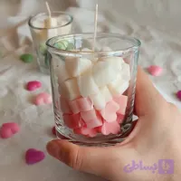 شمع دستساز شات قلب برند MER30 CANDEL مرسی کندل
