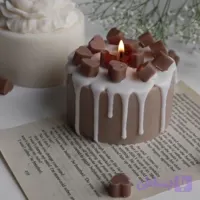 شمع دستساز کیک قلبی برند MER30 CANDEL مرسی کندل
