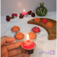 شمع وارمر گلدار بسته 8 عددی برند MER30 CANDEL مرسی کندل