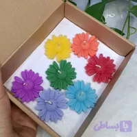 شمع دستساز گل بابونه هفت چاکرا طرح انرژی، بسته 7 عددی برند MER30 CANDEL مرسی کندل