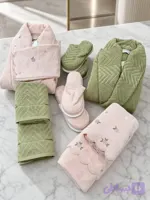 سرویس حوله دوقلو 12 تیکه طرح تانگو