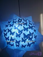 دسته گل پروانه ای آبی 50 شاخه