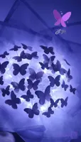 دسته گل پروانه ای بنفش
