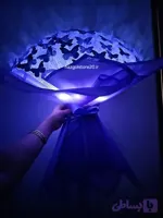 دسته گل پروانه ای بنفش بسیار زیبا