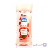 روغن بدن ژله‌ای وازلین مدل Cranberry حاوی ویتامین B3 رایحه زغال اخته حجم 200 میلی‌لیتر