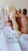 شمع استوانه اسب لاریس ۱۵ سانتی