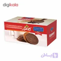 بیسکویت با سبوس فرآوری شده با روکش شکلات کامور (220 گرمی) - رژیمی