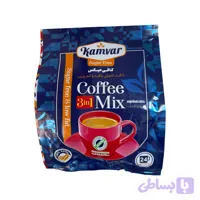 کافی میکس 3 در 1 بدون قند کامور – 20 گرم (بسته 24 عددی)