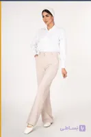 شلوار پارچه ای راسته بزیاق کمر ساده کد SP001