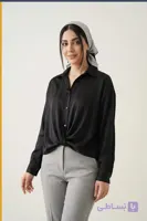 شومیز مجلسی حریر جلو گره کد TM001