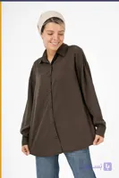 شومیز سیلک پایین هلال قد 70 کد TS004