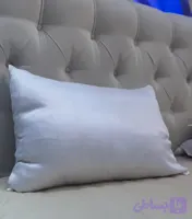 روبالشی زیپ دار ساتن سفید