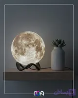 چراغخواب طرح ماه سه‌بعدی قطر ۲۱ سانت