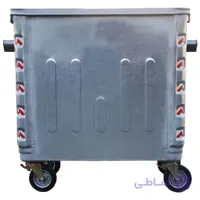 سطل زباله 1100 لیتری گالوانیزه دو میل