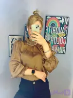 شومیز ساتن راه راه
