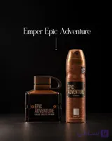 ست دو تیکه ادکلن اپیک ادونچر قهوه ای همراه اسپری اورجینال 100 میل Emper Epic Adventure