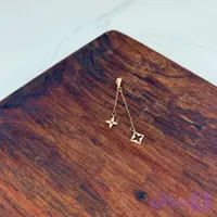 پلاک طلا زنجیری طرح لویی ویتون کد 39