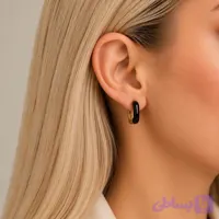 گوشواره میناکاری مستطیلی