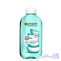 تونر تسکین‌دهنده و آبرسان صورت گارنیه، Aloe Refreshing مناسب برای همه پوست‌ها حجم 200 میلی‌لیتر