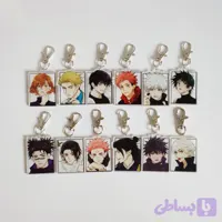 آویز Sukuna ، Gojo ، Geto ، Maki ، Yuta ، Megumi ، Nanami ، Toji ، Nobara ، Choso ، Yuji ، Inumaki از انیمه‌ی Jujutsu Kaisen